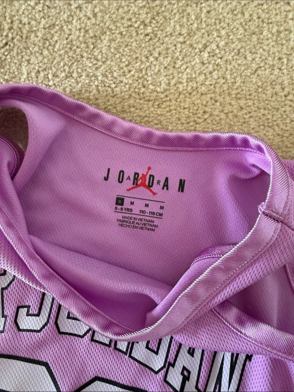 Jordan Girls' Purple Air Jordan 23 Mesh Tank Dress